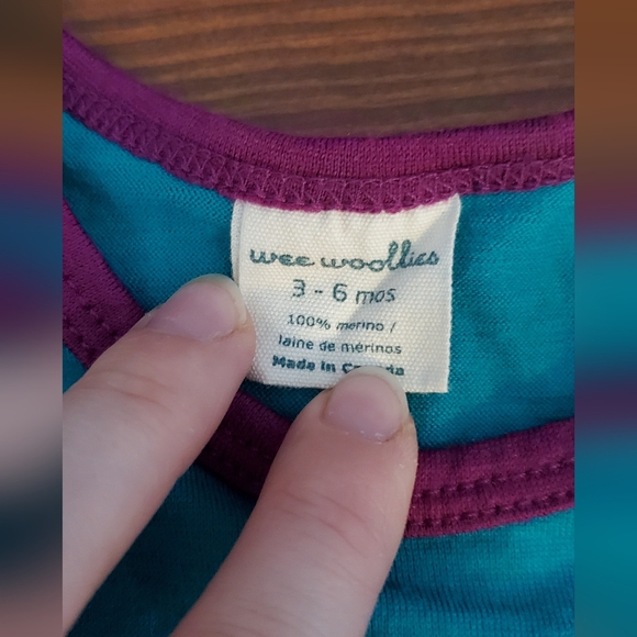 Wee Woolies Other - Wee Woolies Sz 3-6 mo Merino Baselayer Onesie